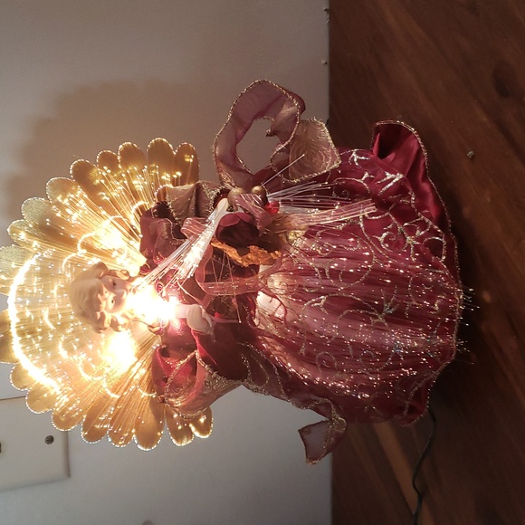 Vintage. 10" Fiber Optic Table Top Angel - Picture 1 of 7